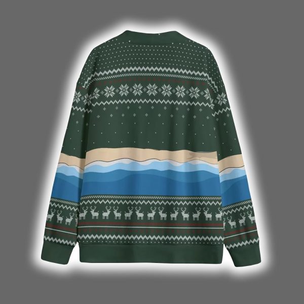 Funny Melting Snowman Santa Christmas Cardigan 6