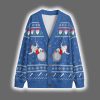 Funny Santa Wrecking Ball Christmas Cardigan