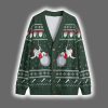 Funny Santa Wrecking Ball Christmas Cardigan 2