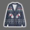 Funny Santa Wrecking Ball Christmas Cardigan 4