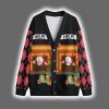 Funny Stuck Santa Christmas Cardigan