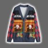 Funny Stuck Santa Christmas Cardigan 2