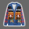 Funny Stuck Santa Christmas Cardigan 3