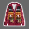 Funny Stuck Santa Christmas Cardigan 4