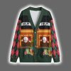 Funny Stuck Santa Christmas Cardigan 5