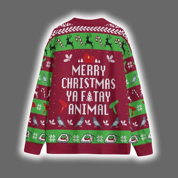 Funny You Filthy Animal Saying Christmas Cardigan 2 1