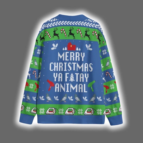 Funny You Filthy Animal Saying Christmas Cardigan 3 1