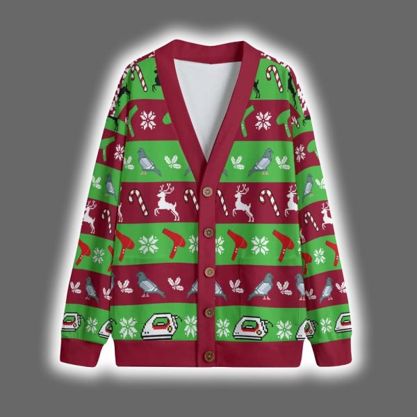 Funny You Filthy Animal Saying Christmas Cardigan 4 1