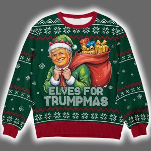 Elves For Trumpmas Ugly Christmas Sweater