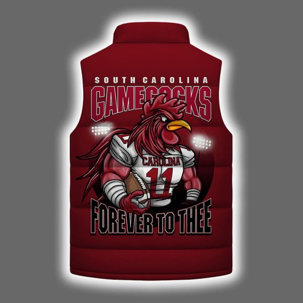 Gamecocks Forever To Thee Puffer Vest 3