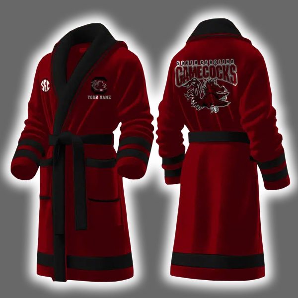 Gamecocks Luxurious Comfort Personalized Bathrobe 5