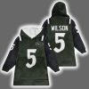 Garrett Wilson 5 NY Jets Football Unisex Blanket Hoodie