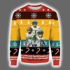 Garrett Wilson And Sauce Gardner Jets Ugly Christmas Sweater