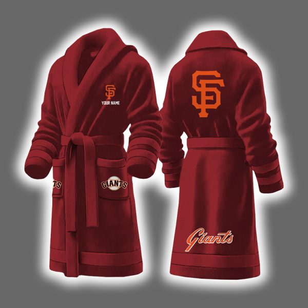 Giants Baseball Personalized Bathrobe 4
