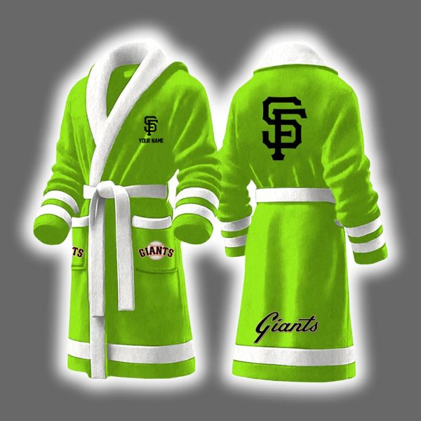 Giants Baseball Personalized Bathrobe 5