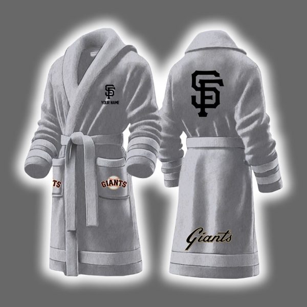 Giants Baseball Personalized Bathrobe 7
