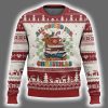 Gingerbread Man All Booked For Xmas Ugly Christmas Sweater 2