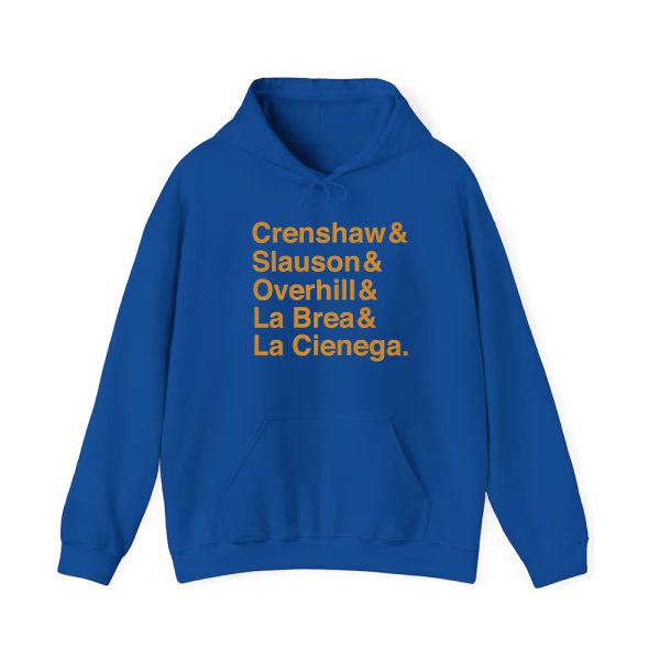 Grand Crew Sherm Jones Crenshaw & Slauson & Overhill & La Brea & La Cienega Hoodie