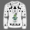 Grnch I Hate People But I Love My Jets Ugly Christmas Sweater
