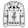 Grnch I Hate People But I Love My Jets Ugly Christmas Sweater 2