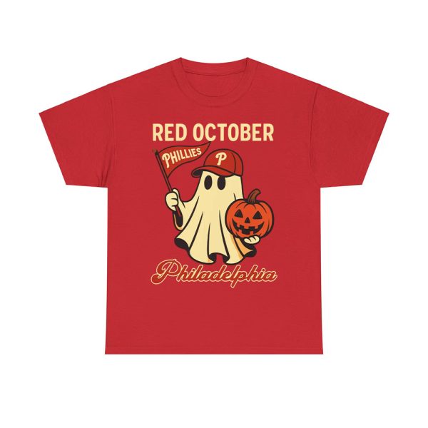 Halloween Ghost Phillies Red October Shirt