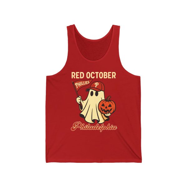 Halloween Ghost Phillies Red October Shirt 2