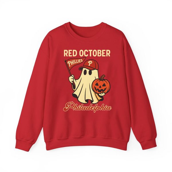 Halloween Ghost Phillies Red October Shirt 4