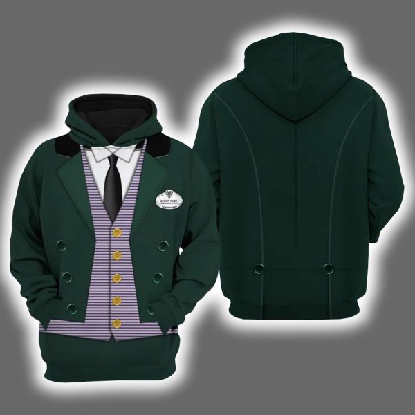 Haunted Men Butler Halloween Costume Hoodie Joggers 2