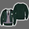 Haunted Men Butler Halloween Costume Shirt 2