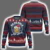 Ho Ho Hold My Beer Vintage Mug Santa Hat Ugly Christmas Sweater