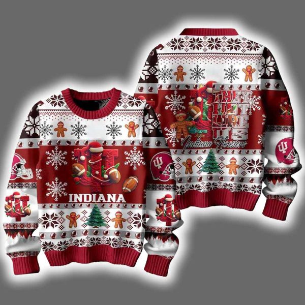Hoosiers They Not Like Us Ugly Christmas Sweater