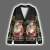 Howdy Santa Retro Ugly Christmas Cardigan