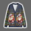 Howdy Santa Retro Ugly Christmas Cardigan 2