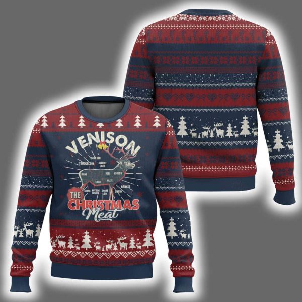 Hunting Deer The Christmas Meal Ugly Christmas Sweater