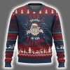 I Dont Believe In You Either Vintage Santa Xmas Ugly Christmas Sweater 2