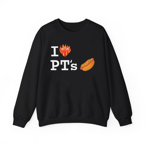 I Love Pts Hot Dog Heart Fire Shirt 4