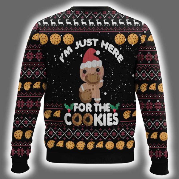 Im Just Here For The Cookies Ugly Christmas Sweater 3