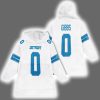 Jahmyr Gibbs 0 Detroit Football Unisex Blanket Hoodie