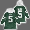 Jets Garrett Wilson 5 Football Unisex Blanket Hoodie