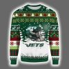 Jets Helmet Ugly Christmas Sweater