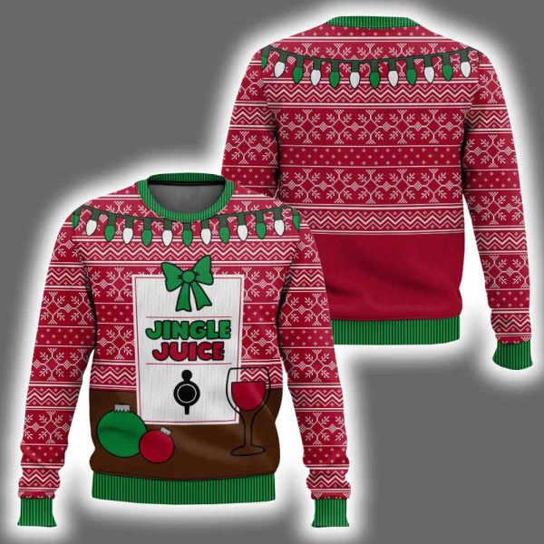 Jingle Juice Beverage Ugly Christmas Sweater