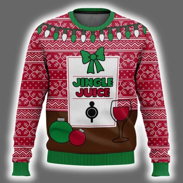 Jingle Juice Beverage Ugly Christmas Sweater 2