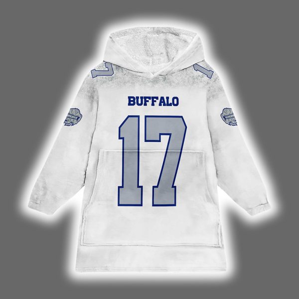 Josh Allen 17 Bills Rivalries Football Unisex Blanket Hoodie 2