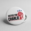 Justice For Charlie Kirk Button Pin