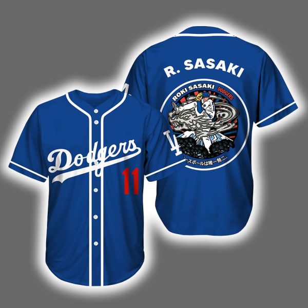 LA Dodgers Japan Rising Stars Roki Sasaki 2025 Jersey
