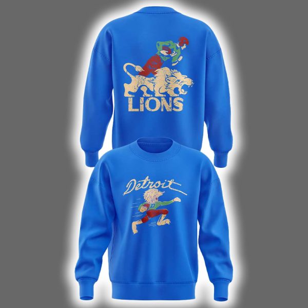 Lions 50s Retro Mascot Sweatshirt