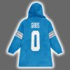 Lions Jahmyr Gibbs 0 Football Unisex Blanket Hoodie 3