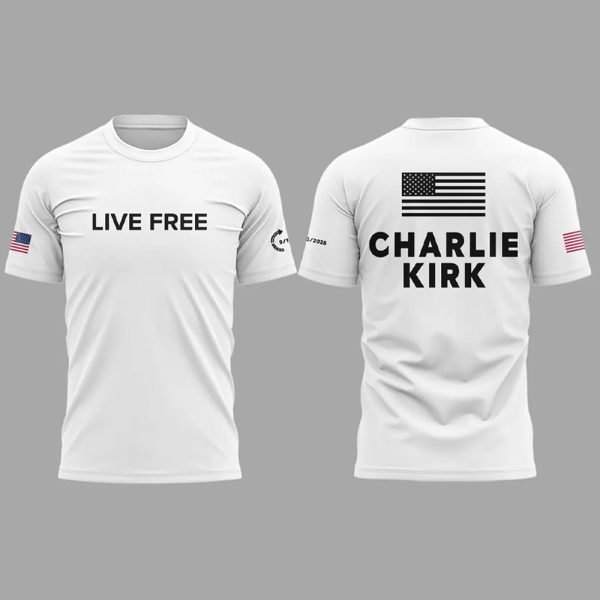 Live Free Charlie Kirk Turning Point USA Shirt