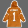 Longhorns 1 Football Unisex Blanket Hoodie 3