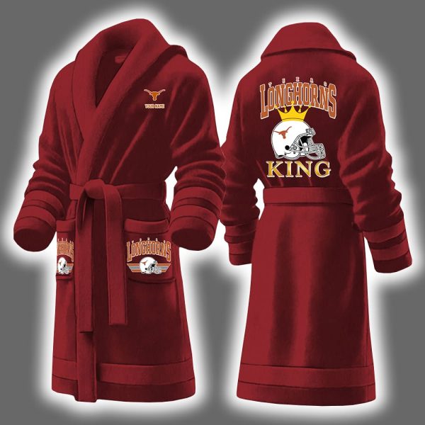 Longhorns King Personalized Bathrobe 4